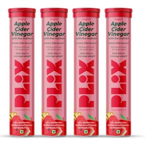 PLIX Apple Cider Vinegar Effervescent with mother for weight loss Water Melon