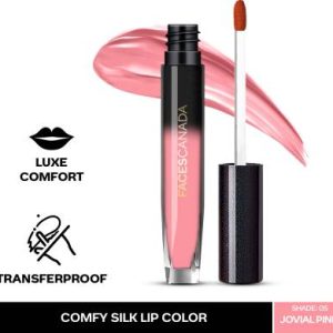 FACES CANADA Comfy Silk Lip Color I Mulberry Oil, Luxe Comfort, No Dryness(Jovial Pink 05, 3 ml)