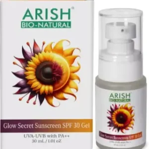 ARISH BIO-NATURAL Sunscreen - SPF 30 GLOW SECRET SUNSCREEN SPF 30 GEL(50 ml)