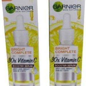 GARNIER Light Complete Vitamin C Booster Serum 15 ml - 3 Days to Spotless, Bright Skin | Light Texture Formula & Non-Oily Face Serum 15*2=30ml (PACK OF 2)(30 ml)