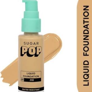 SUGAR POP Liquid Foundation - 05 Fig | Water Resistant | Super Matte | Full Coverage Foundation(05 Fig, 30 ml)
