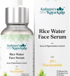 Kulsum's Kaya Kalp Rice Water Face Serum, For Acne & Pigmentation Control, For All Skin Types,30ml(30 ml)