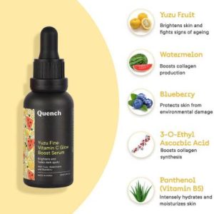 Quench Vitamin C Glow Boost Korean Serum for Intense Brightening(30 ml)