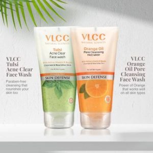 VLCC Tulsi Acne Clear and Orange Cleansing Face Wash(300 ml)