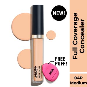 Nykaa Matte To Last Full Coverage Liquid Concealer - 04P Medium(4.5g)