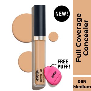 Nykaa Matte To Last Full Coverage Liquid Concealer - 06N Medium(4.5g)