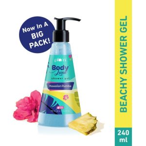 Plum BodyLovin' Hawaiian Rumba Shower Gel - Fresh Beachy SLS-Free Body Wash 240ml