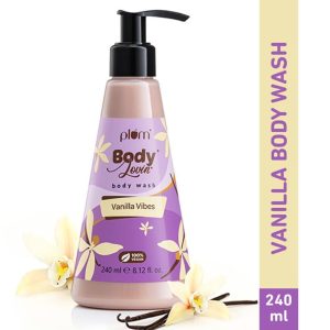Plum BodyLovin' Vanilla Vibes Body Wash - Warm Vanilla SLS-Free(240ml)