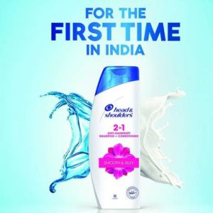 Head and Shoulders (2 in 1 Dandruff And Conditioner) smooth & silky Shampoo 340ml set- 1(340 ml)