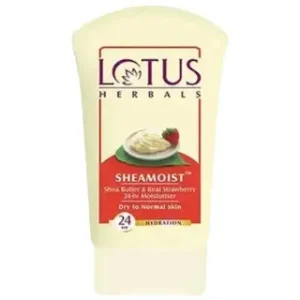 LOTUS HERBALS Sheamoist Shea Butter & Real Strawberry 24hr Moisturizer(120 g)
