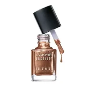 Lakme Absolute Gel Stylist Nail Color Gold Dust