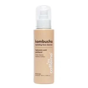 mCaffeine Kombucha Hydrating Face wash Cleanser with Hyaluronic Acid for Women & Men Face Wash(100 ml)