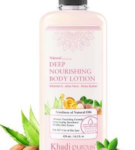 Pureus Khadi Purues Ridhushini Deep Nourishing Body Lotion SPF15 for Smooth Skin420 ml)