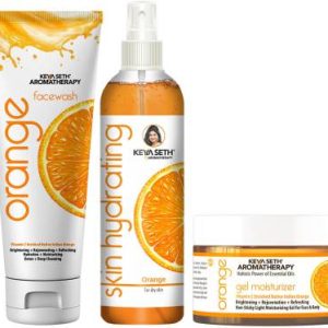 KEYA SETH AROMATHERAPY Orange Essential Skin Care Routine Kit for Glowing Skin for Men & Women(460 g)