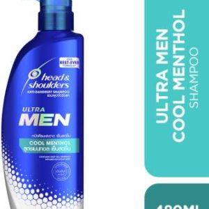 Head and Shoulders Ultra Men Cool Menthol Anti Dandruff Shampoo(480 ml)