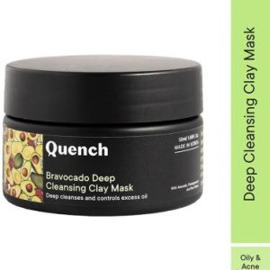 Quench Deep Cleansing Clay Mask with Vitamin E| Removes Impurities & Exfoliates(50 ml)