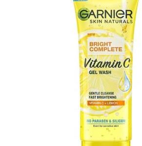 GARNIER Facewash Gel, Gentle Cleanser, Fast Brightening, For Instant Brighter Skin, Bright Complete Vitamin C Face Wash(50 g)