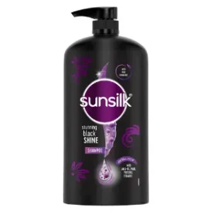 SUNSILK Stunning Black Shine Shampoo,With Amla+Oil & Pearl Protein??(1 L)