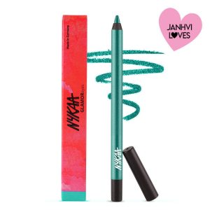 Nykaa Glamoreyes Waterproof & Smudgeproof Shimmer Eye Pencil- Teal Spell