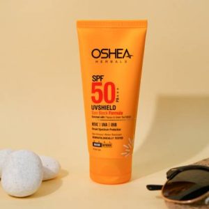OSHEA Sunscreen - SPF 50 PA+++ UVShield Sun Block Formula SPF 50 PA+++ I 120 g (pack of 2)(120 g)