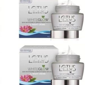 LOTUS HERBALS WhiteGlow Skin Whitening & Brightening Night Creme (pack of 2)(120 g)