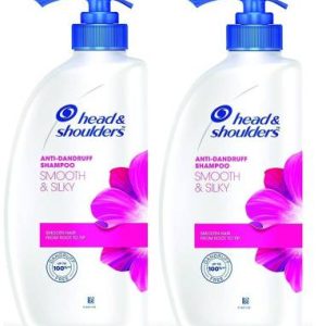 HEAD & SHOULDERS Smooth and Silky Anti Dandruff Shampoo,2*650ml(650 ml)