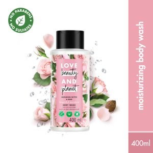 Love Beauty & Planet Murumuru Butter And Rose Moisturising Creme Body Wash(400ml)