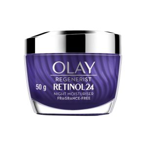 Olay Retinol 24 Night Cream, Renews & Resurfaces Skin, No Redness Or Irritation, Fragrance Free(50g)