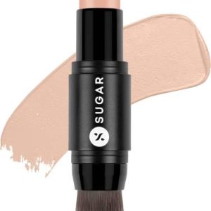 SUGAR Cosmetics 15 Cappuccino with Inbuilt Brush | Mini Ace Of Face Stick Foundation(Beige 9, 7 g)