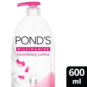 Ponds Moisturizing Body Lotion for Smooth Radiant Skin with Niacinamide 3X Moisturization(600ml)