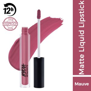 Nykaa All Day Matte Waterproof, Transfer Proof, 12H Liquid Lipstick - Gran Fan