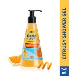 Plum BodyLovin' Trippin' Mimosas Shower Gel - Citrusy SLS-Free Body Wash(240ml)