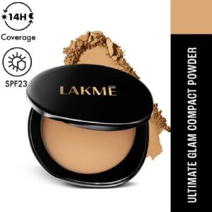 Lakme Ultimate Glam Compact, Skin Lightening Compact Powder with Vitamin B3 Compact(Beige Honey 05, 8 g)