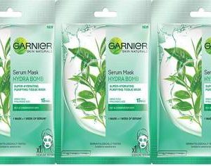GARNIER Serum Mask Hydra Bomb Green Tea & Hyaluron 3X28g(84 g)