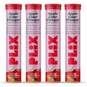 PLIX L-Carnitine Apple Cider Vinegar Effervescent To Convert Fat Into Energy
