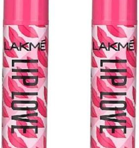 Lakme Lip Love Strawberry(Pack of: 2, 9 g)