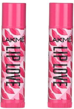 Lakme Lip Love Strawberry(Pack of: 2, 9 g)