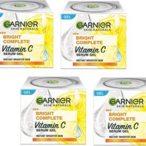 GARNIER Brightening Moisturiser, Serum Gel, with Vitamin C & Lemon 23g (Pack of 4)(92 ml)