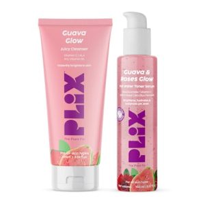 Plix Glow bright with Vitamin C Cleanser & 2-in-1 Toner Serum