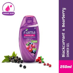 Fiama Shower Gel Blackcurrant & Bearberry Body Wash, Radiant Glowing & Hydrating Skin(250ml)