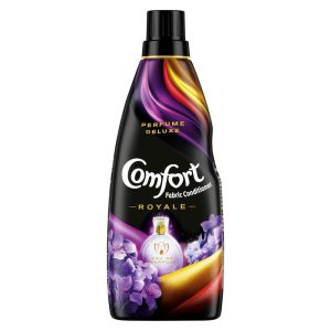 Comfort Perfume Deluxe After Wash Fabric Conditioner Royale 850 Ml|| Liquid Fabric Softener With Fine French Fragrance For Freshness|| Softness & Shine