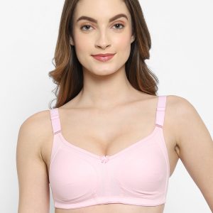 Floret Women's Minimizer Bra | Full Coverage | Non-Padded | Non-Wired | Style T3033 Pink