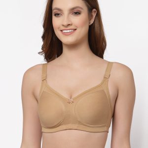 Floret Women's Minimizer Bra | Full Coverage | Non-Padded | Non-Wired | Style T3033 Nude