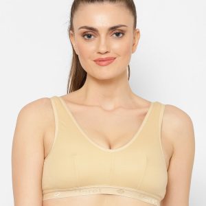 Floret Florida Cotton Sports Bra | Non-Wired | Non-Padded | Full Coverage Skin