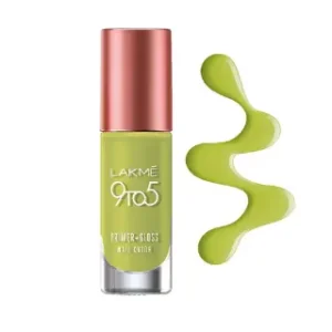 Lakme 9to5 Primer + Gloss Nail Colour Lime Treat