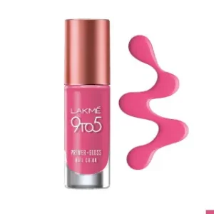 Lakme 9 to 5 Primer + Gloss Nail Color Pink Pace