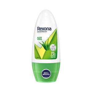 Rexona Aloe Vera Underarm Roll On Deodorant For Women|| Antiperspirant|| Removes Odour|| Keeps Skin Fresh & Clean|| Alcohol Free|| Skin Friendly|| 50 Ml