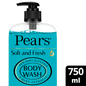 Pears Soft And Fresh Body Wash 100% Soap Free Dermatologically Tested(750ml)