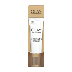 Olay Age Protect Anti-Ageing Cream, Lightens Dark Spots & Reduces Wrinkles With Salicylic Acid & BHA(18g)