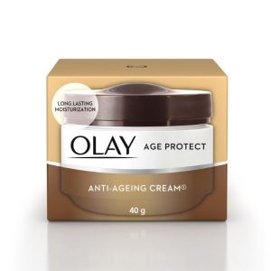 Olay Age Protect Anti-Ageing Cream, Lightens Dark Spots & Reduces Wrinkles With Salicylic Acid & BHA(40g)
